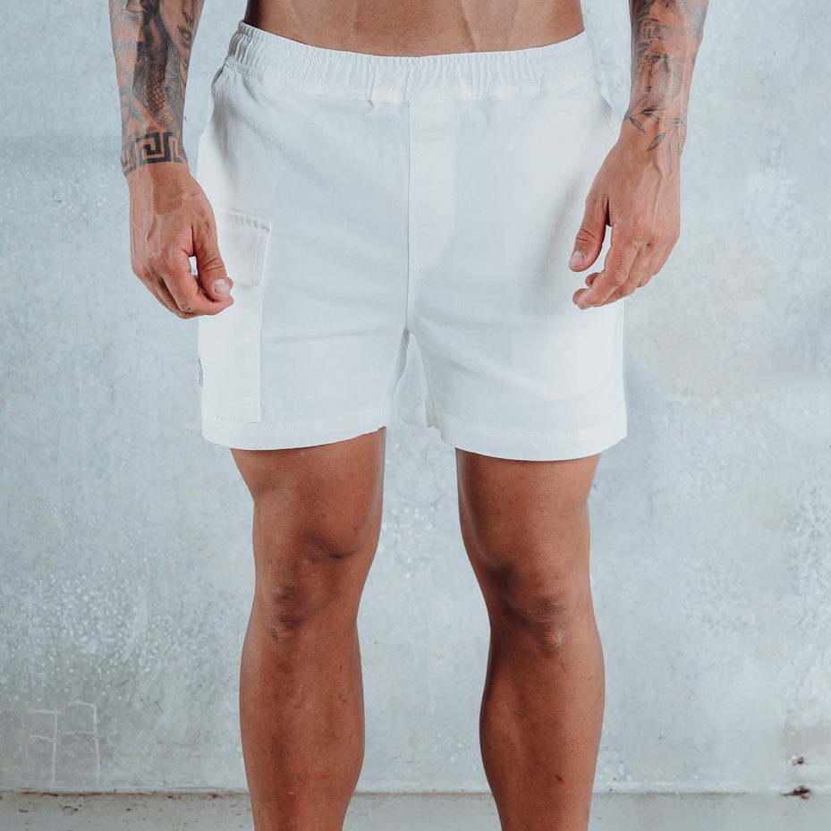 DRILL SHORT WHITE – Hustled and Grind